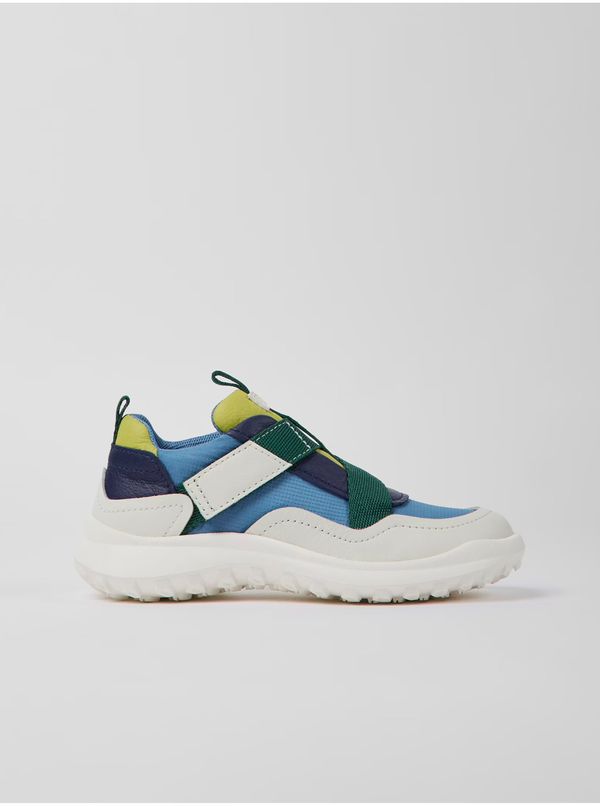 Camper White and blue boys' sneakers with leather details Camper - Boys