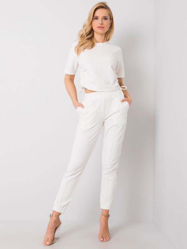 Fashionhunters White casual set Journi RUE PARIS