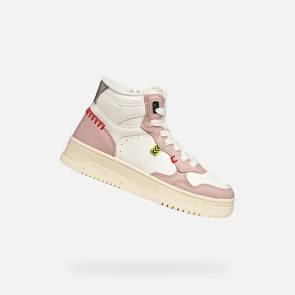 GEOX White Girls Geox Lestrella Sneakers - Girls