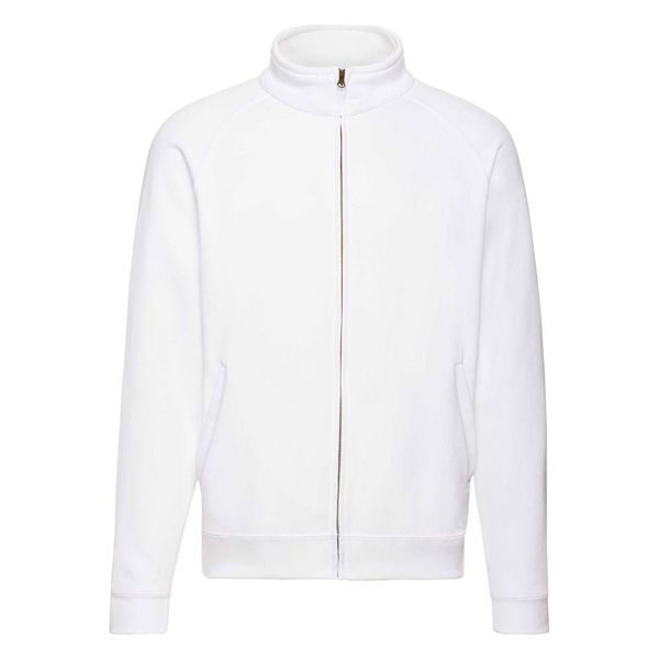 Fruit of the Loom White Men's Sweat Jacket Fruit of the Loom