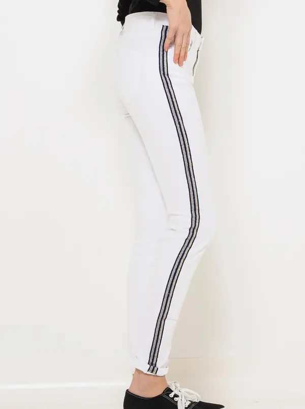 CAMAIEU White skinny fit jeans with lampas CAMAIEU - Women