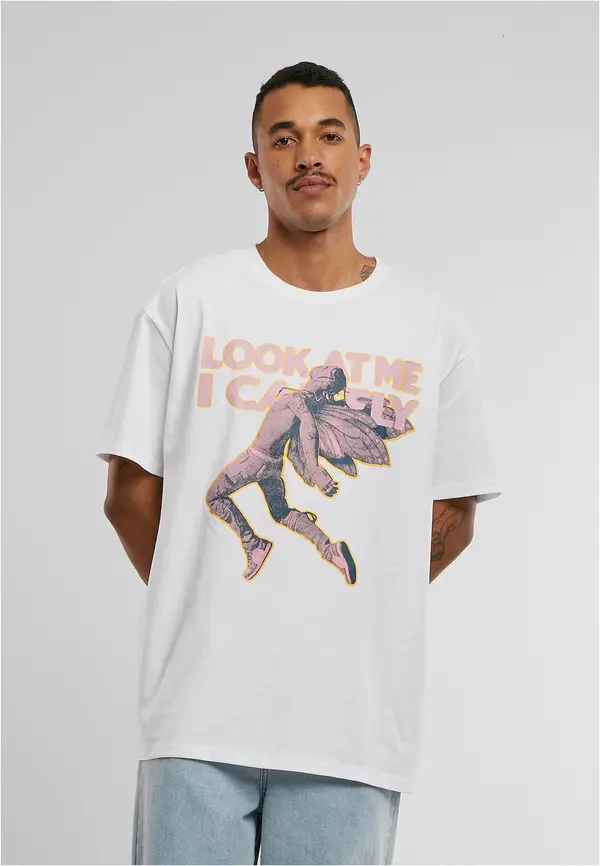 Mister Tee White T-shirt Look Oversize
