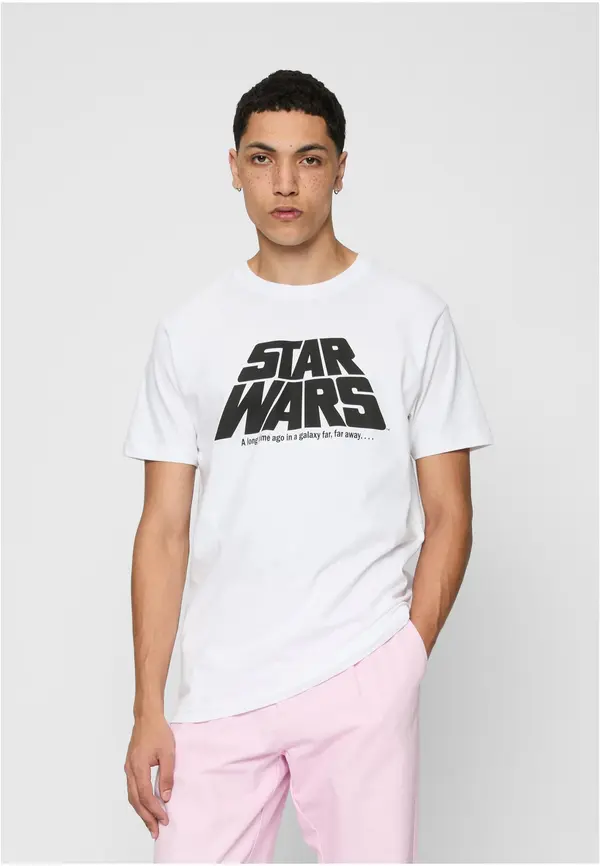 Merchcode White T-shirt with the original Star Wars logo