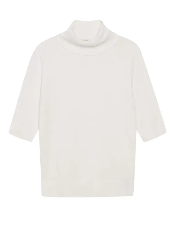 Orsay White Turtleneck with Three-Quarter Sleeves ORSAY - Women
