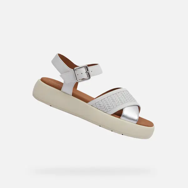 GEOX White women's sandals Geox Camalei - Women's