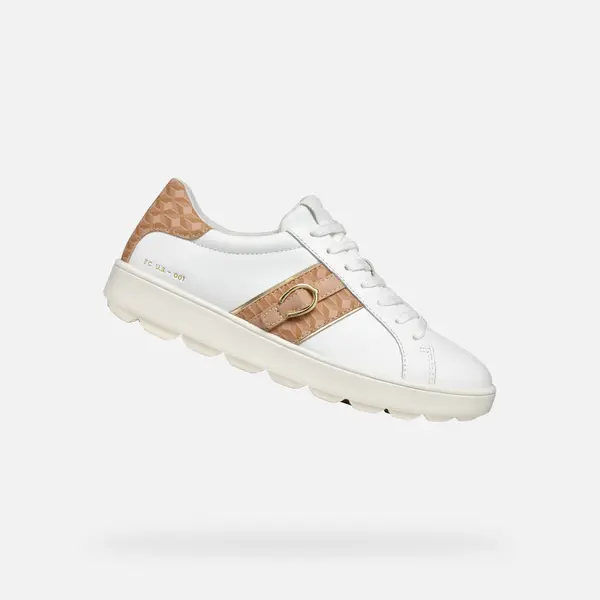 GEOX White women's sneakers Geox Spherica ECUB-1 - Women's