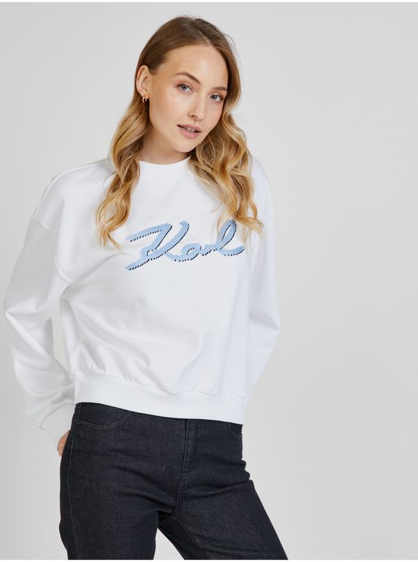 Karl Lagerfeld White women's sweatshirt KARL LAGERFELD - Women's