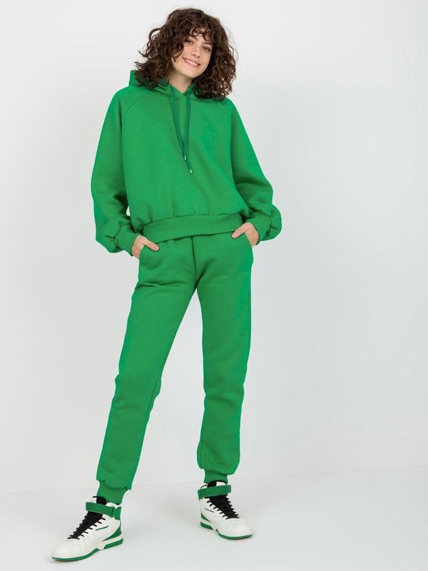 Fashionhunters Women's Basic Tracksuit - Green