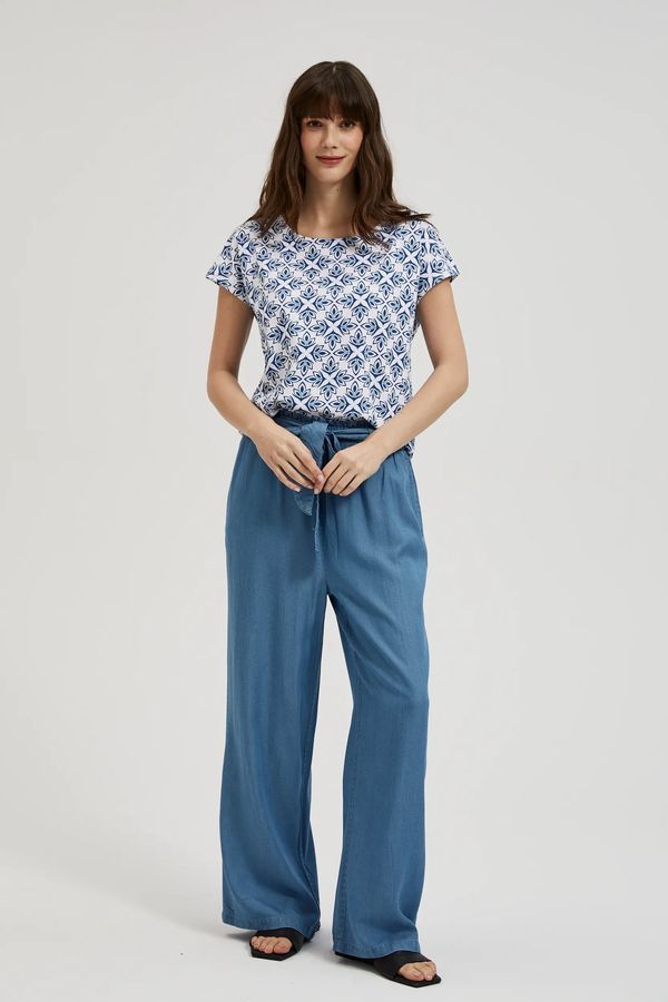 Moodo Women's blouse MOODO - white/blue