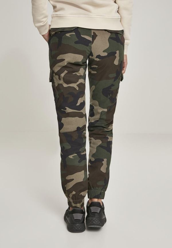UC Ladies Women's camo cargo pants high waist woodcamo