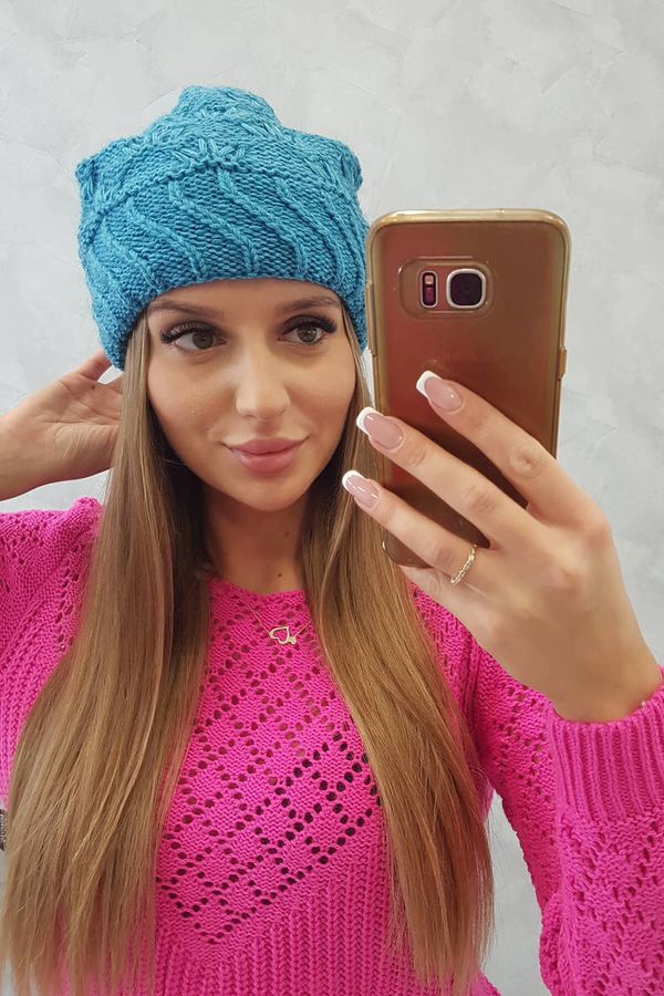 Kesi Women's cap Dagmara K332 turquoise