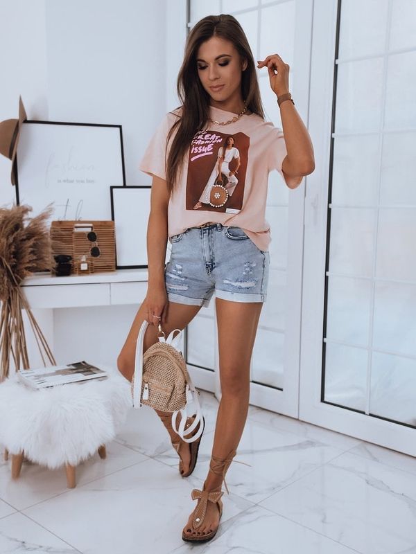 DStreet Women's denim shorts MOLLA blue Dstreet