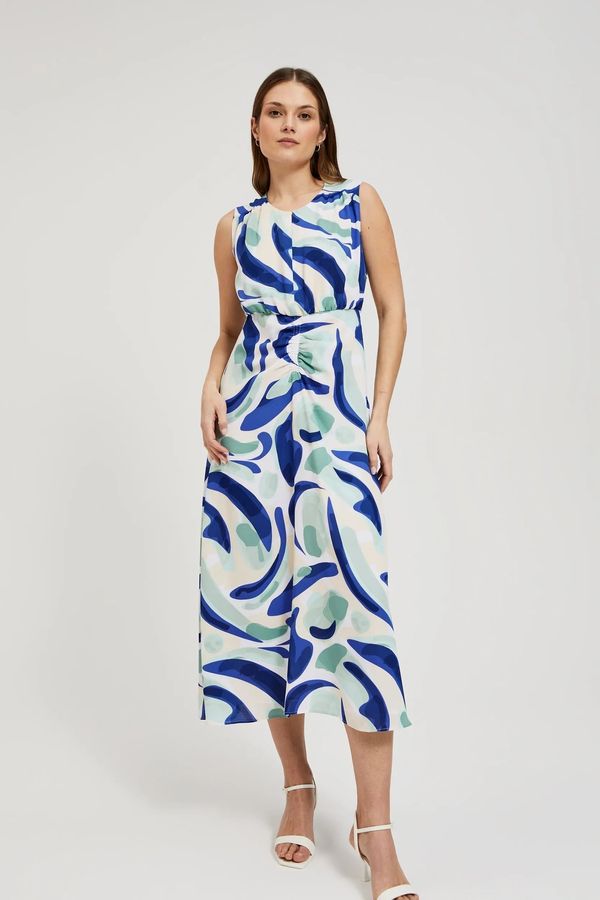 Moodo Women's dress MOODO - white/mint