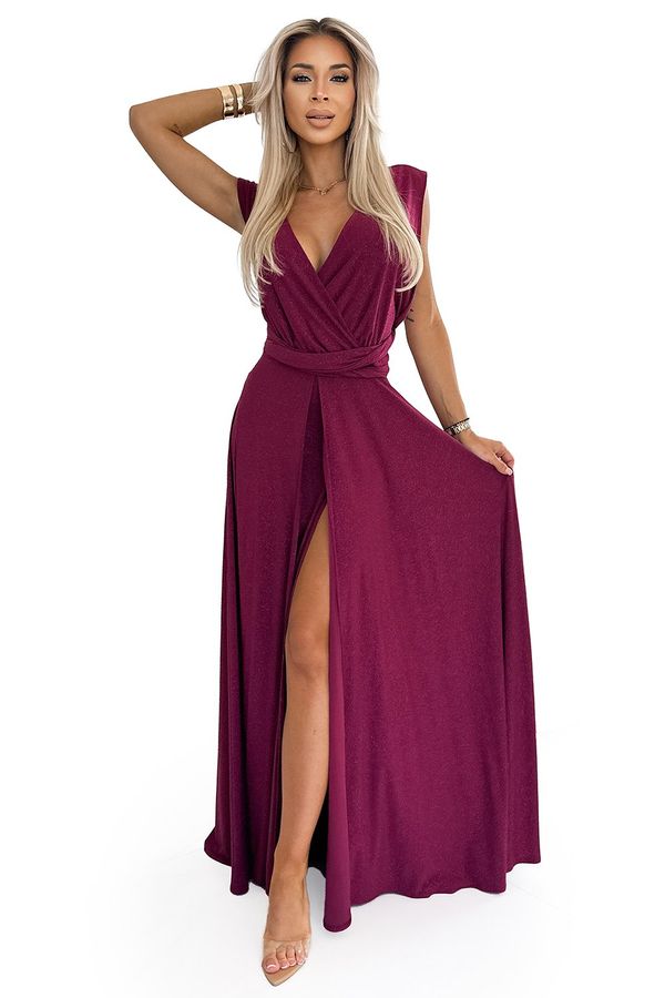 NUMOCO Women's elegant long dress tied in many ways Numoco