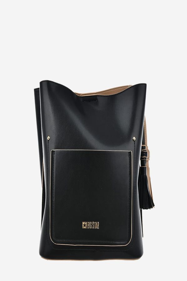 Big Star Women's handbag made of eco leather Big Star black