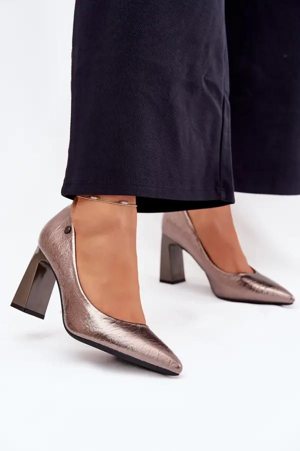 VINCEZA Women's Heels On A Block Vinceza