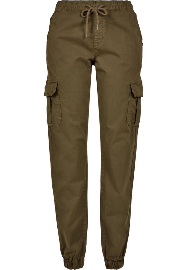 Urban Classics Women's high-waisted cargo jogging pants summerolive