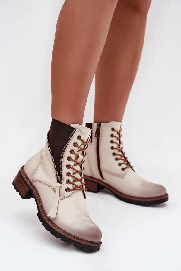 VINCEZA Women's insulated ankle boots on wedge Vinceza