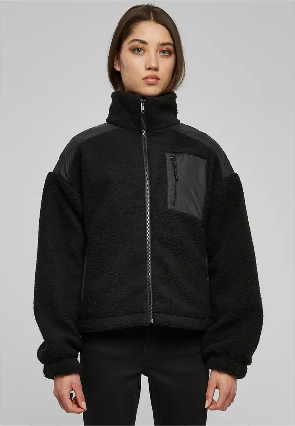 Urban Classics Women's jacket Sherpa Mix black