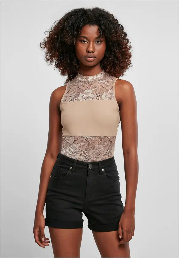 Urban Classics Women's Lace Body softtaupe