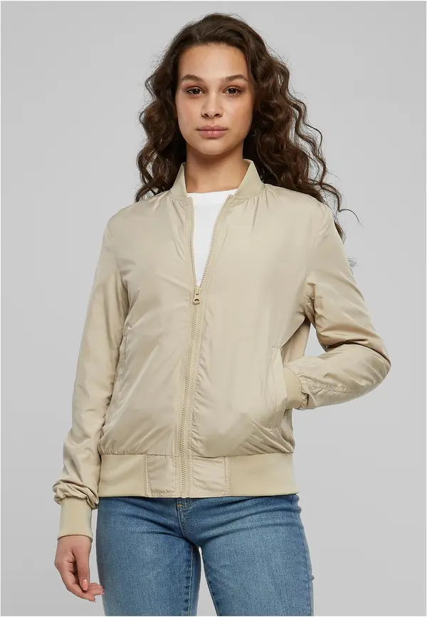 Urban Classics Women's Light Bomber Sand Jacket