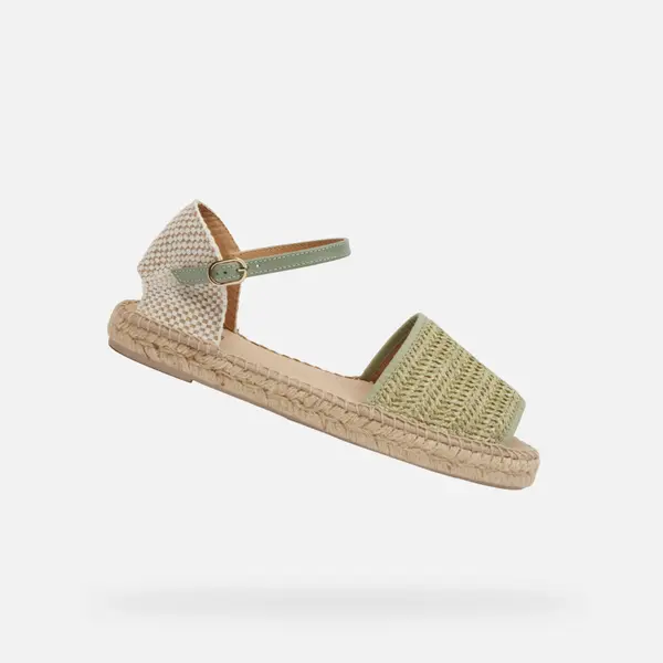 GEOX Women's Light Green Geox D Lampedusa Sandals - Women