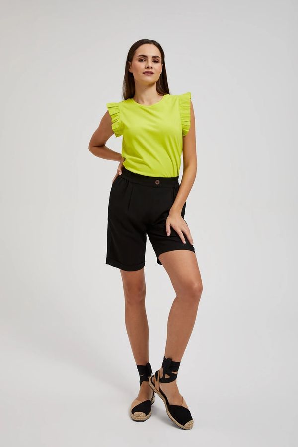 Moodo Women's Linen Shorts MOODO - Black