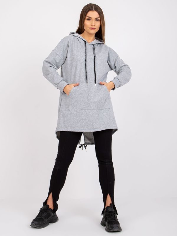 Fashionhunters Women's melange sweatshirt with Sophie print