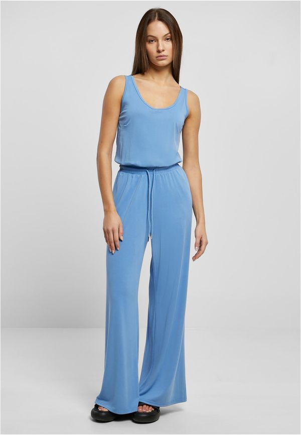 Urban Classics Women's modal long-sleeved jumpsuit in blue