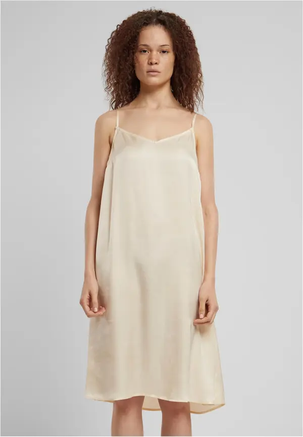 Urban Classics Women's nightgown Viscose Satin - cream