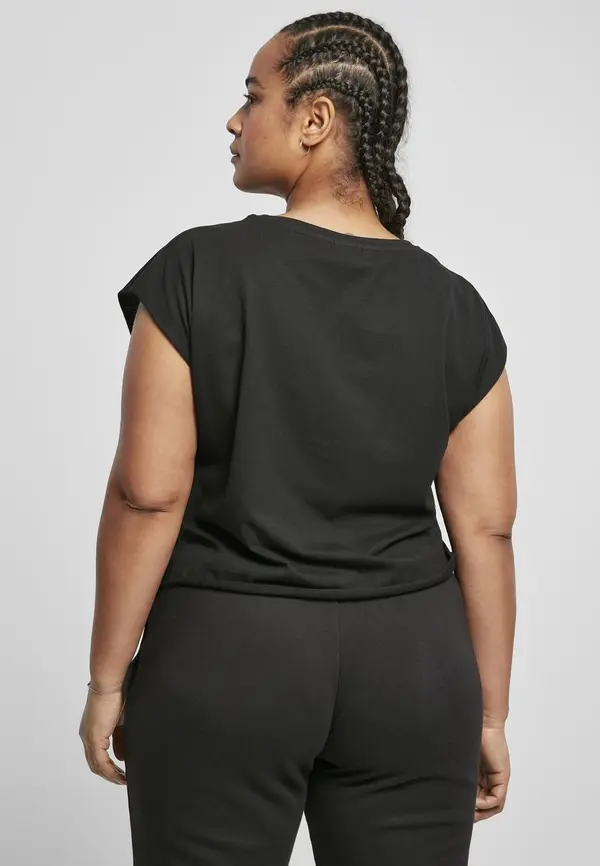 Urban Classics Women's Organic Short T-Shirt 2-Pack Black+White