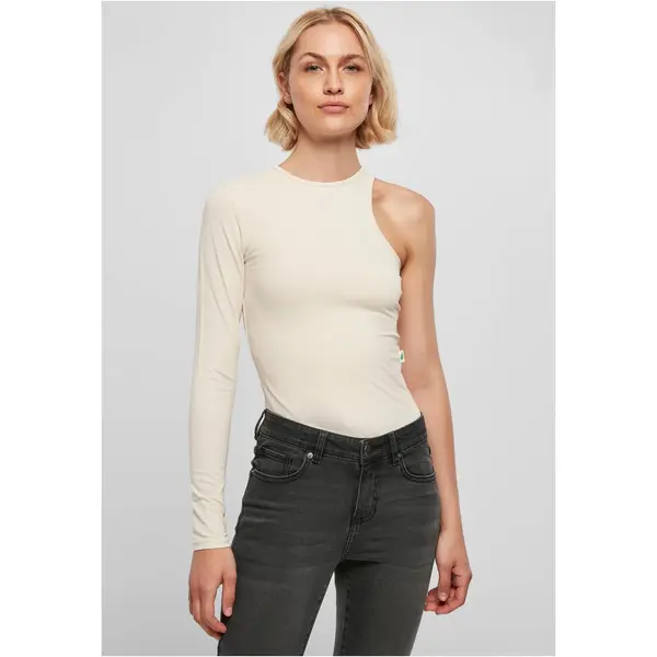 Urban Classics Women's Organic Stretch Asymmetrical Body Whitesand