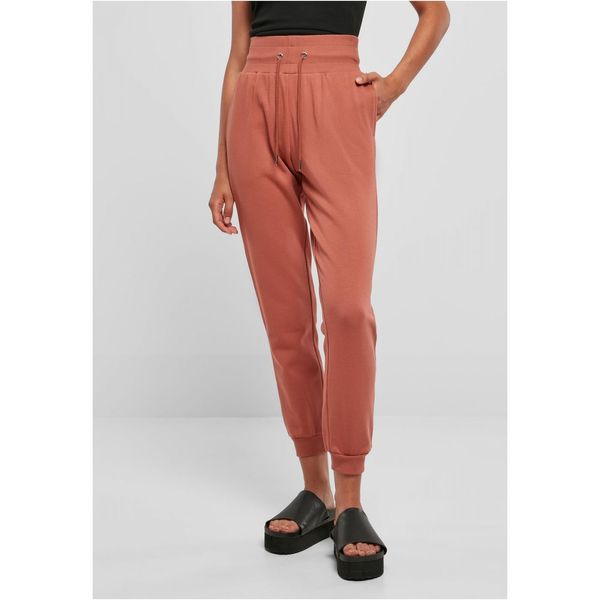 Urban Classics Women's Organic Terracotta High Waist Trousers