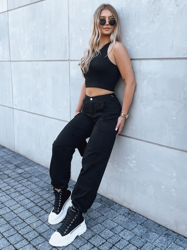 DStreet Women's parachute pants ADVENTURE black UY1640