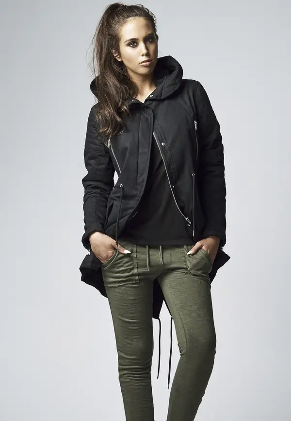 Urban Classics Women's parka Sherpa Cotton Parka black