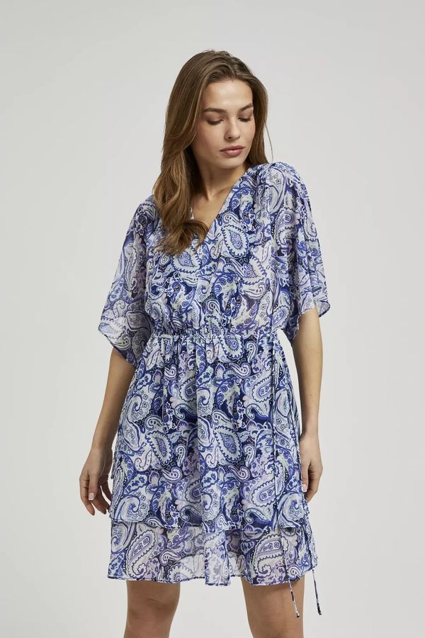 Moodo Women's patterned dress MOODO - navy