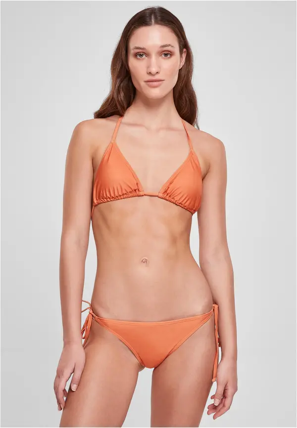 Urban Classics Women's recycled triangle bikini vintageorange