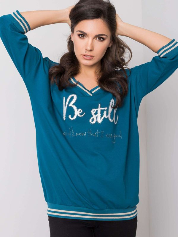 Fashionhunters Women's sea blouse with apps