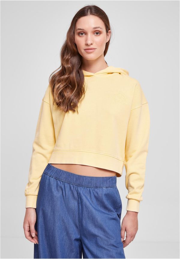 Urban Classics Women's short floral embroidery Terry Hoody vintagesun