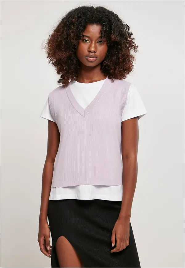 Urban Classics Women's Short Knittd Slip On Lilac