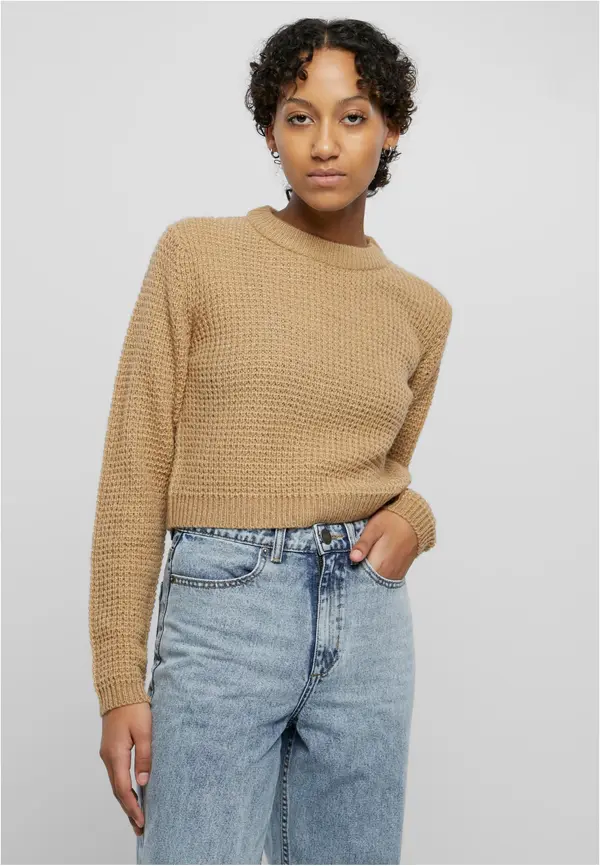 Urban Classics Women's short sweater UC - beige