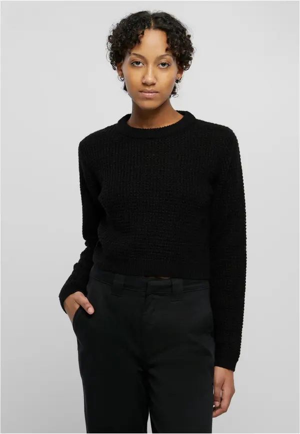 Urban Classics Women's short sweater UC - black