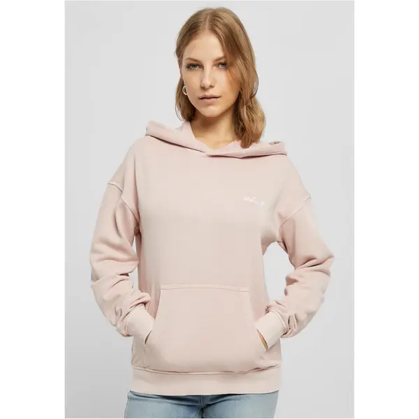 Urban Classics Women's small embroidery Terry Hoody pink