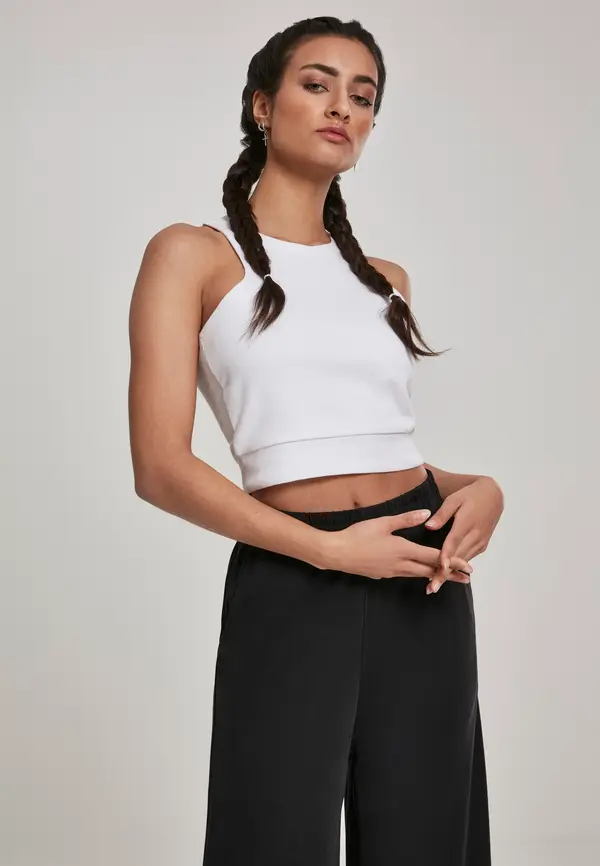 Urban Classics Women's square short top white