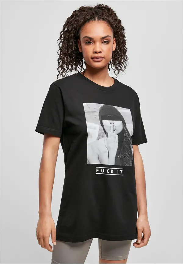 Mister Tee Women's T-shirt F#? KIT black