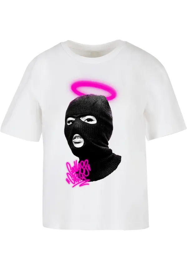 Mister Tee Women's T-Shirt Godless Girl - White