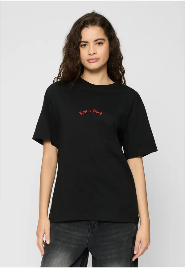 Mister Tee Women's T-shirt Love is Blind black