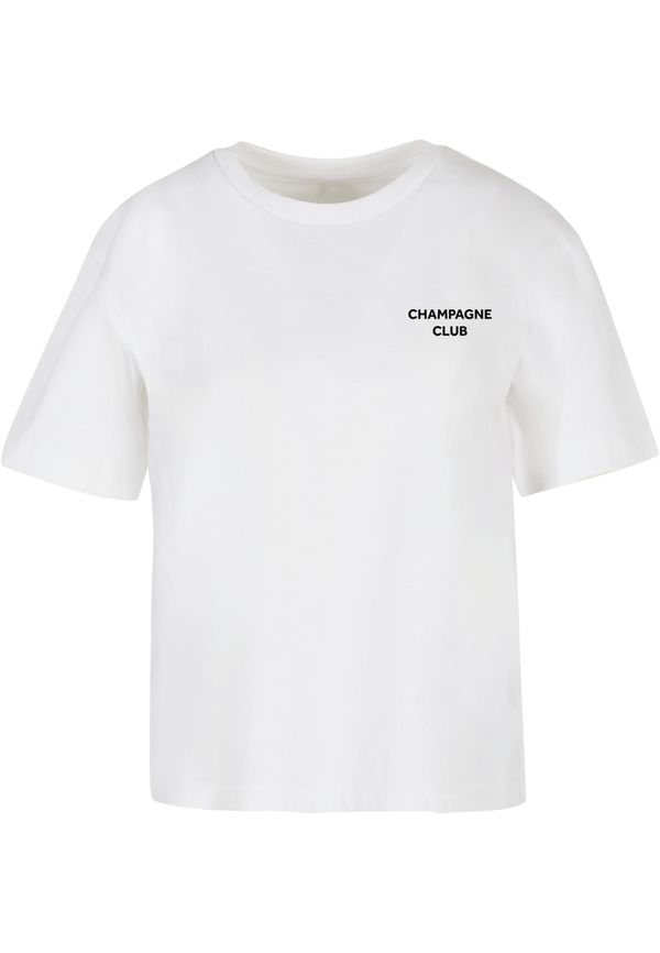 Mister Tee Women's T-shirt The Champagne Club white