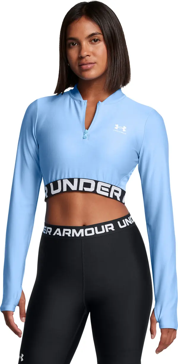 Under Armour Women's T-shirt Under Armour HeatGear Rib 1/4 Zip LS