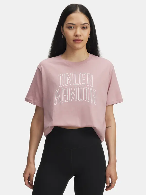 Under Armour Women's T-shirt Under Armour Rival OS Campus Tee-PNK - Women